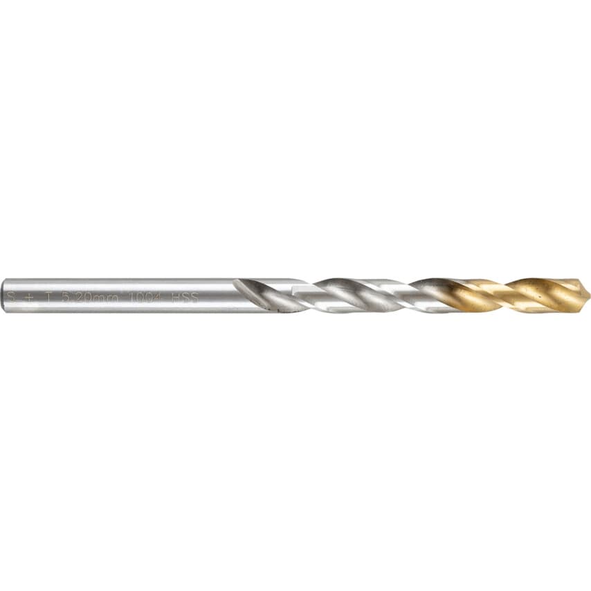 5.20MM HSS Straight Shank Jobber Drills - TiN Tipped