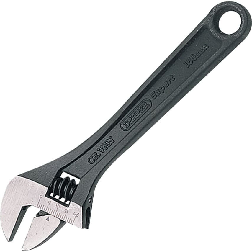 52679 150mm Adjustable Wrench Black