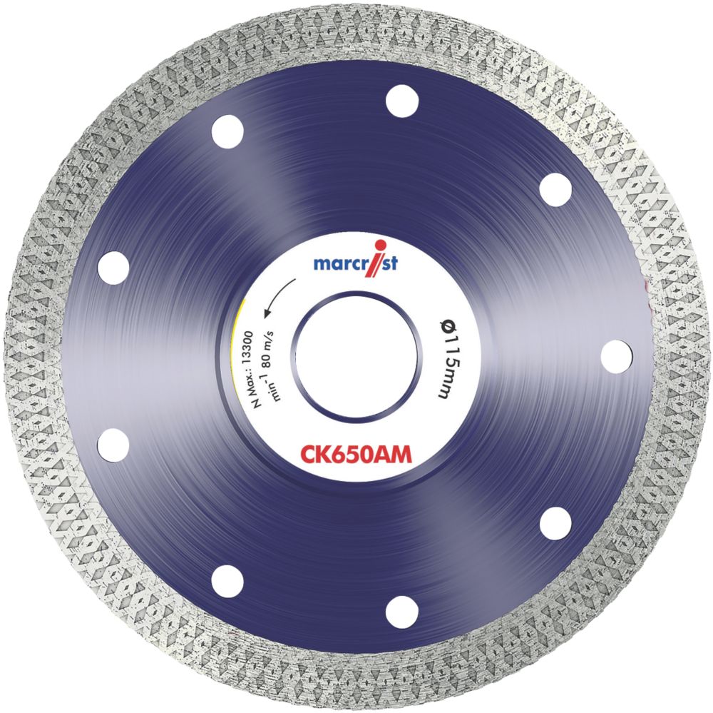 Marcrist CK650 Tile Cordless Angle Grinder Diamond Blade 115mm x 22.23mm