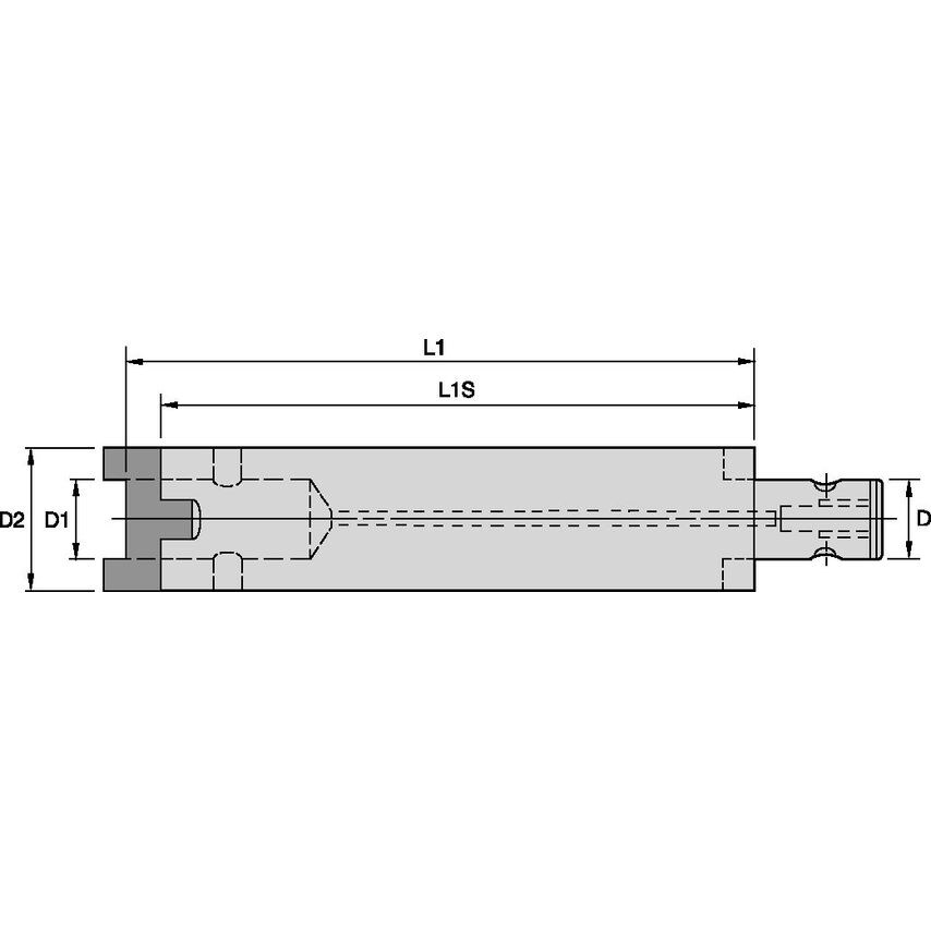 5.34180R080500 HTS Extension DIAMETER=80/80 L