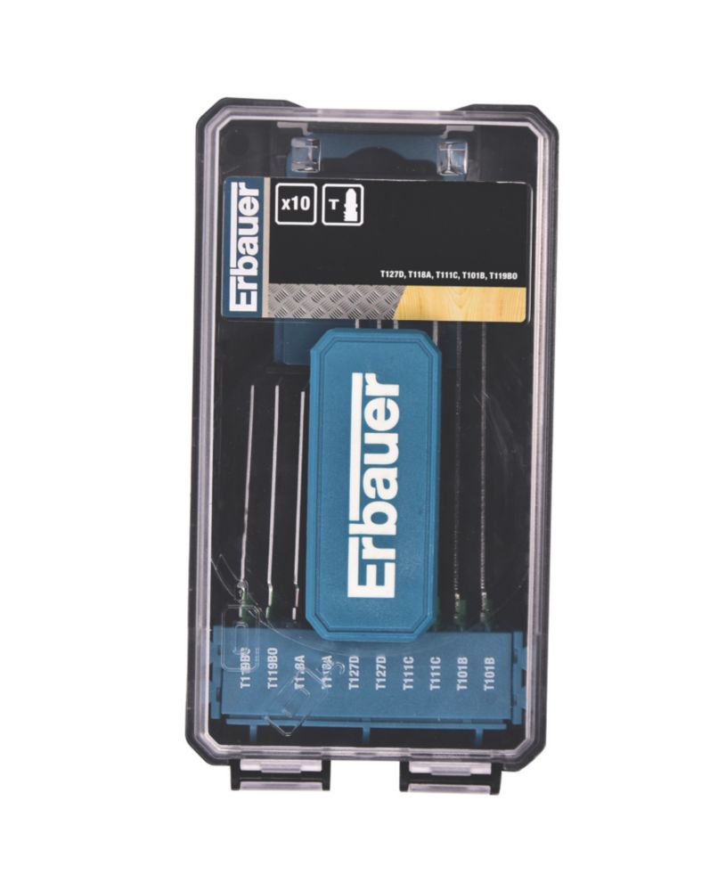 Erbauer   Wood Jigsaw Blades 10 Piece Set