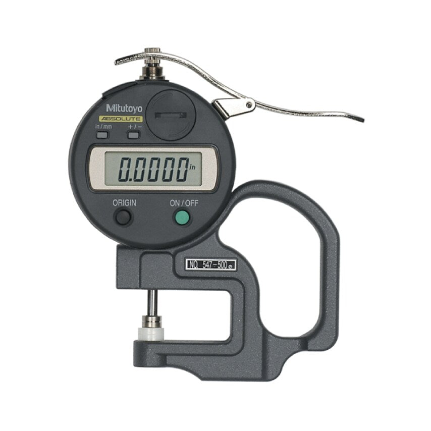 547-500S (0.01mm) Absolute Digimatic Thickness Gauge with Id-s 0-12mm (0-0.47")