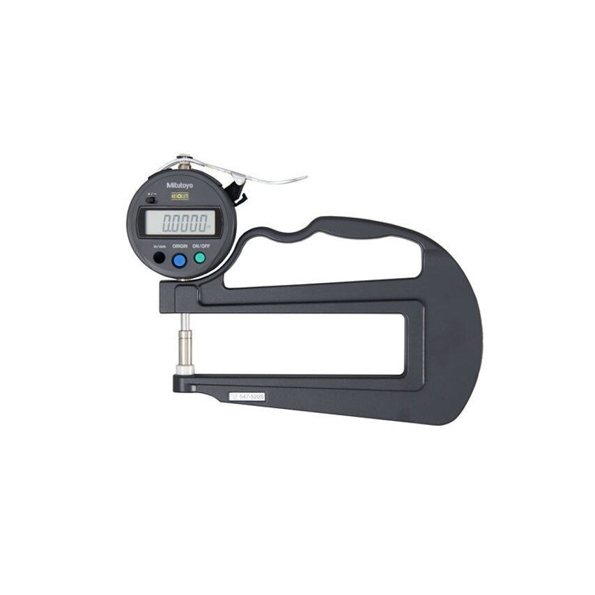 547-520S (0.01mm) Absolute Digimatic Deep Throat Thickness Gauge with Id-s 0-12mm (0-0.47 )