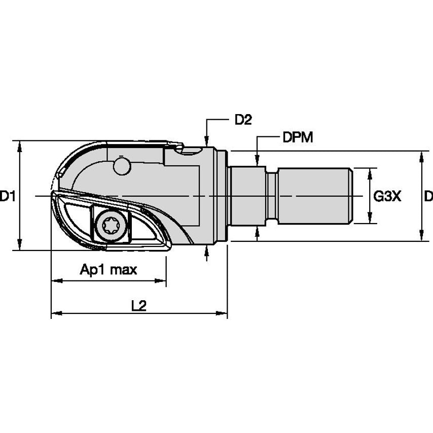 5505VX20SA020R35 Milling Toolholder