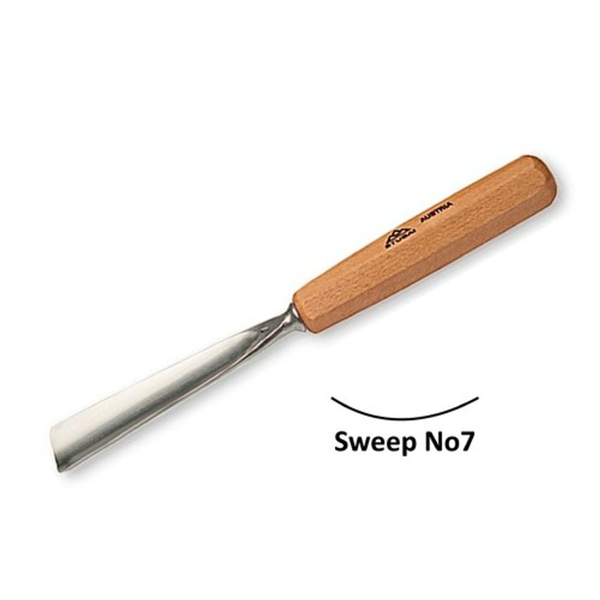 550706 No.7 Sweep Straight Carving Gouge 6mm
