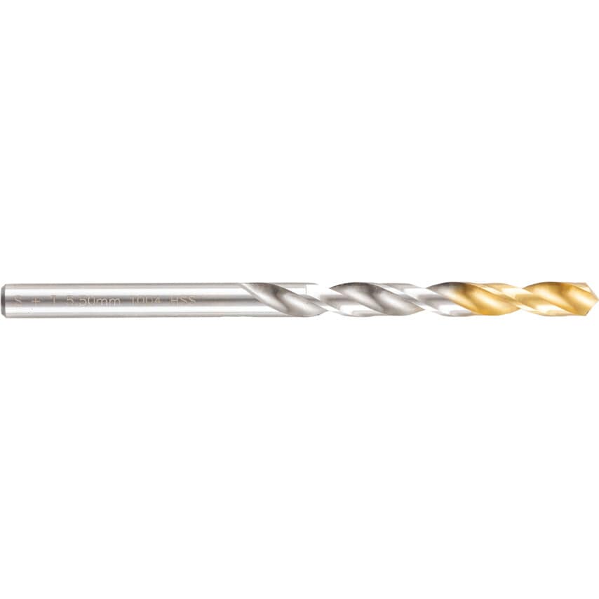 5.50MM HSS Straight Shank Jobber Drills - TiN Tipped