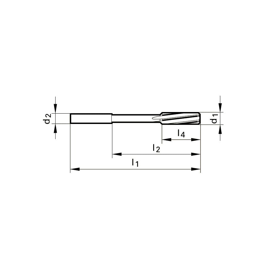 5527 2.02MM SL - NC Machine Chucking Reamer