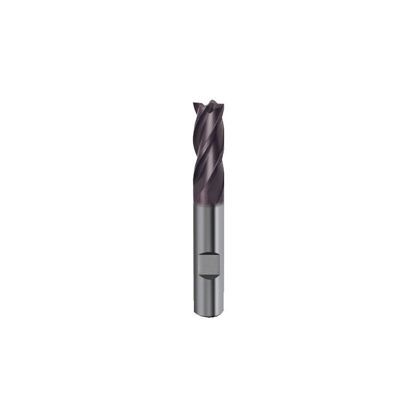 5532 10.00MM Carbide 4 Flute Weldon Shank End Mill - Fire Coated