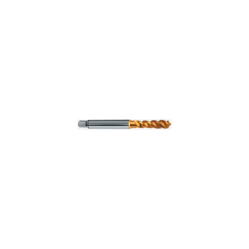 5596 M6X1.00 Series 5596 HSS-E Blue Ring Spiral Flute Machine Tap - TiN Coated - DIN 371