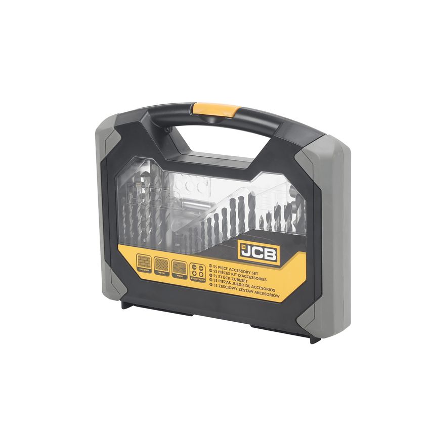 55-Piece Combination Drill and Bit Set