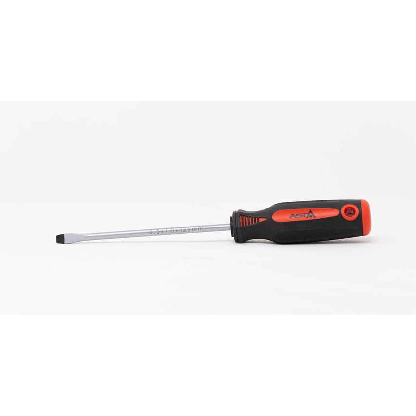 5.5mm Flat/Slotted Screwdriver Metric Magnetic Tip Mounted Entire Handle 125mm