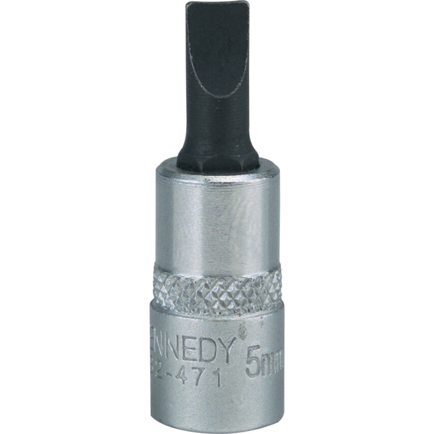 5.5mm Slotted Screwdriver Socket Bit 1/4" Square Drive