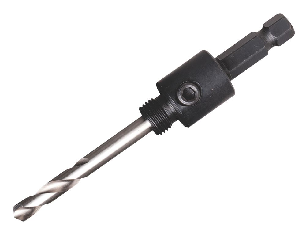Starrett A1 Hex Shank Multi-Material Arbor with 80mm Pilot Drill