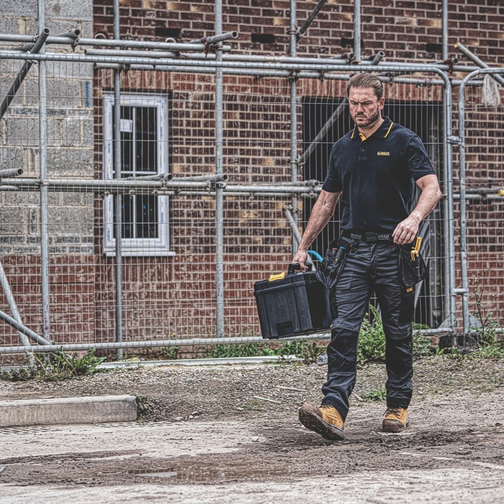 DeWalt Barstow Work Trousers Grey/Black 30" W 33" L