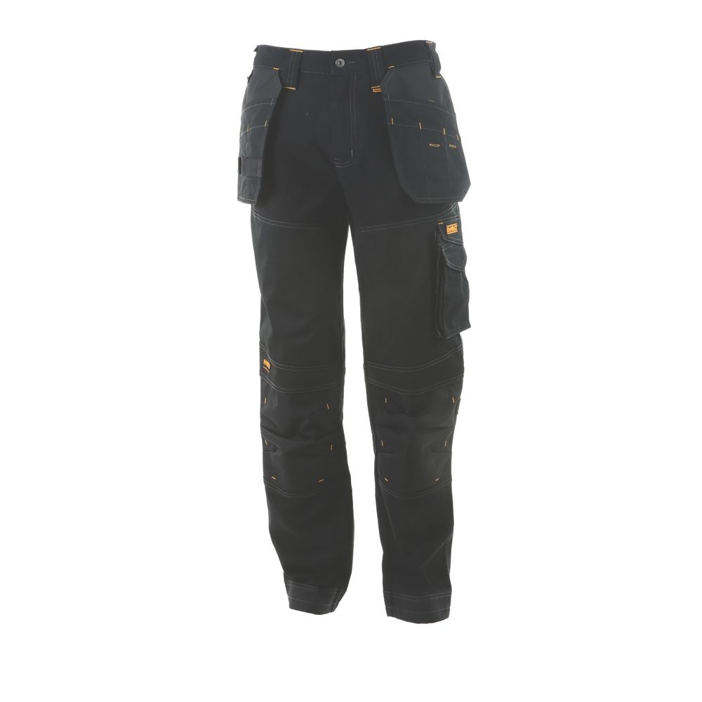 DeWalt Logan Pro-Stretch Work Trousers Black 38" W 31" L