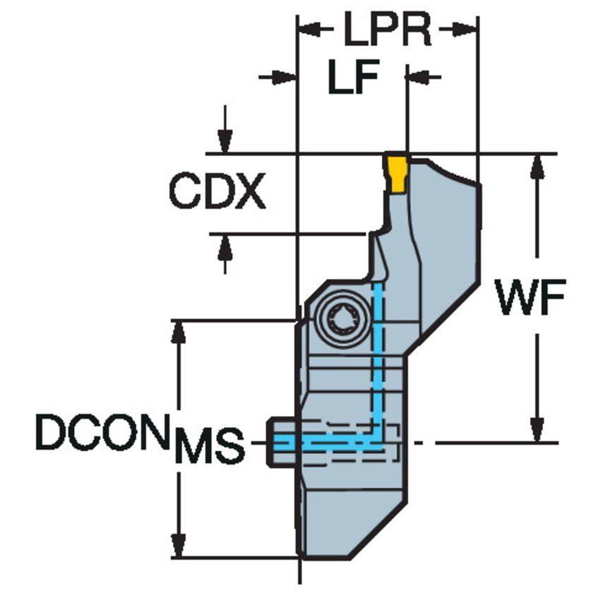 570-32R151.3-023B50 T-Max Q-Cut Head for Face Grooving
