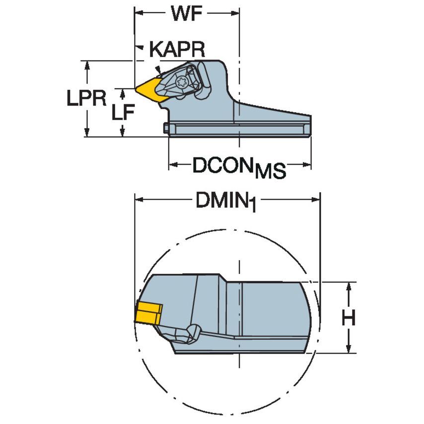570-DDXNR-80-15 Head for Turning