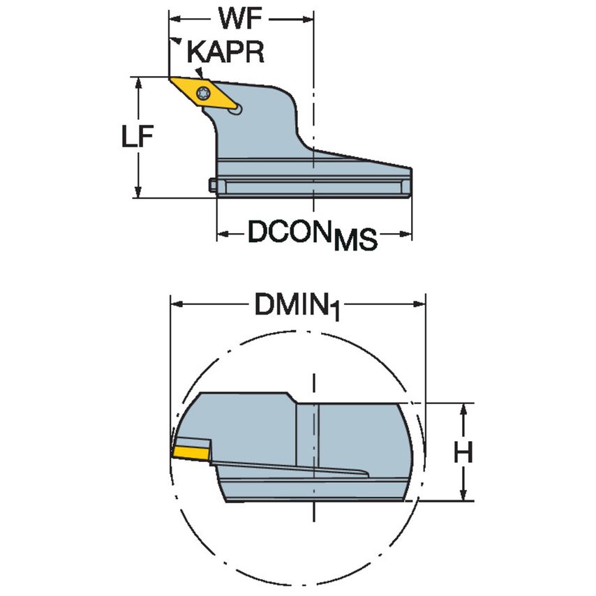570-SVLBR-80-16 Head for Turning