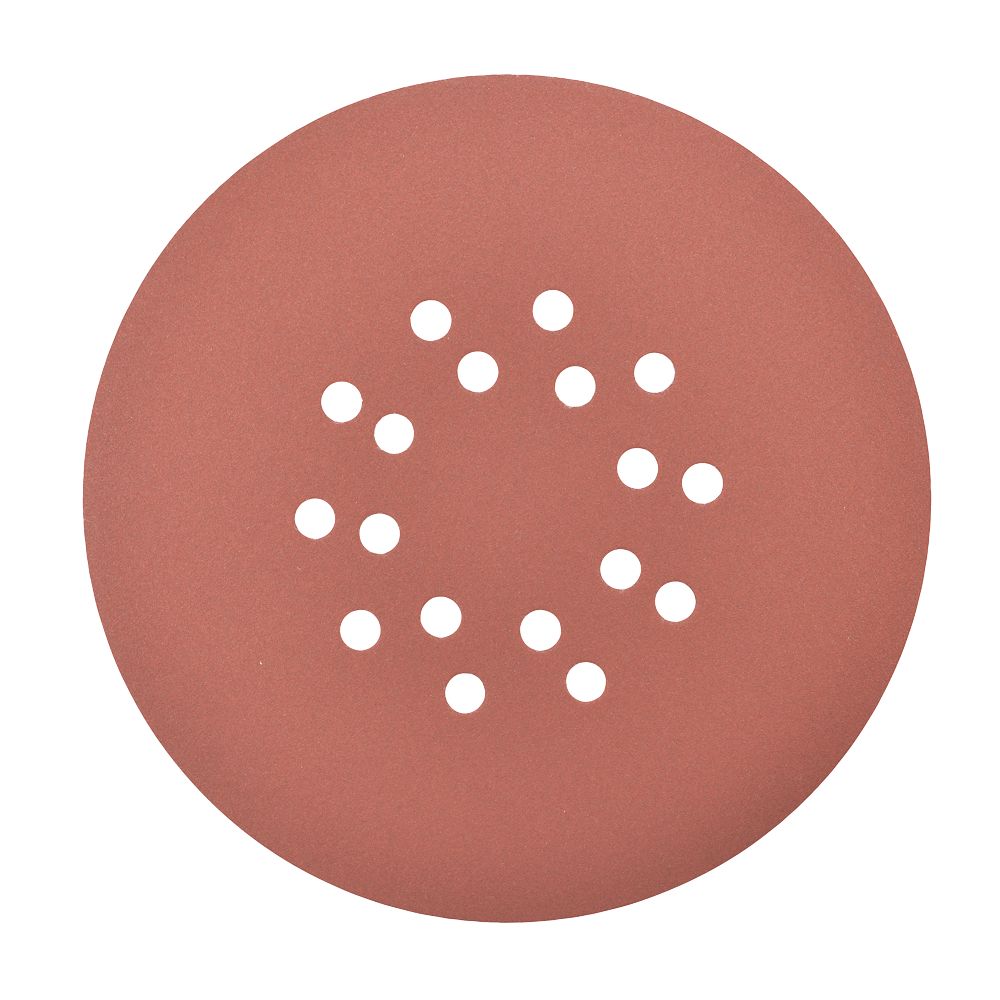 Essentials   180 Grit 18-Hole Punched Wood Sanding Discs 225mm 5 Pack