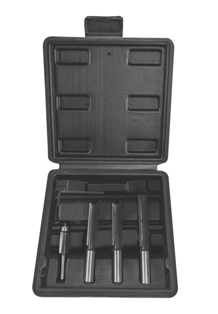 Titan  1/2 & 1/4" Shank Router Bits 4 Piece Set