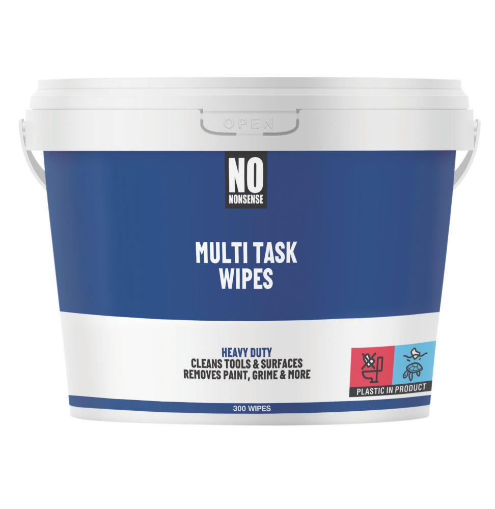 No Nonsense Multi-Surface Wipes White 300 Pack