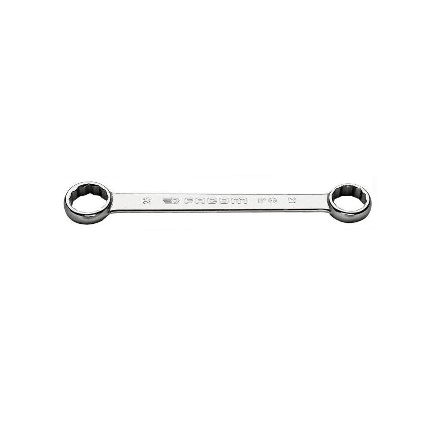 59.8 x 9 Metric Straight Offset-Ring Wrenches 8 x 9mm
