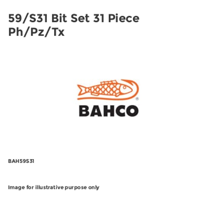59/S31 Bit Set 31 Piece Ph/Pz/Tx BAH59S31