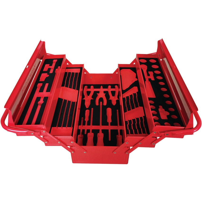 5 Compartment Cantilever Tool Box with Foam Inserts