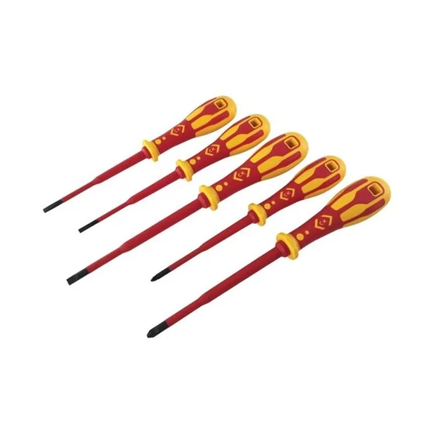 5 Pce Screwdriver Set Slp/pzd