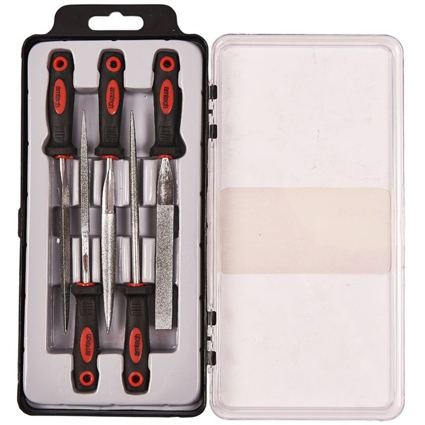 5 Piece 100mm (4") Diamond File Set