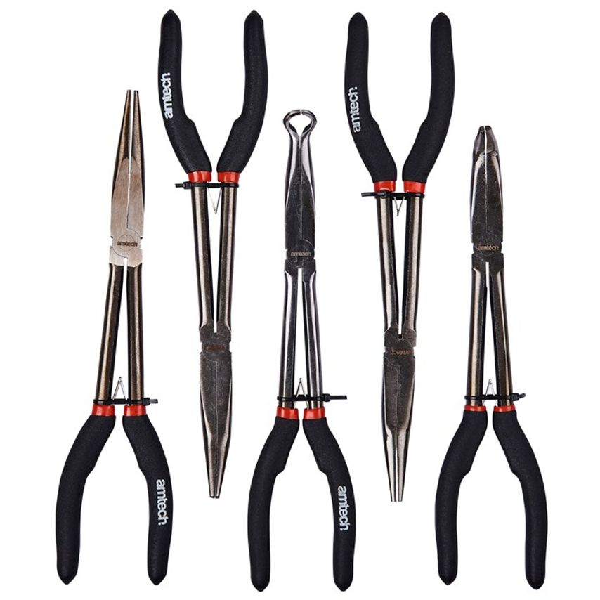 5 Piece 280mm (11") Long Reach Plier Set