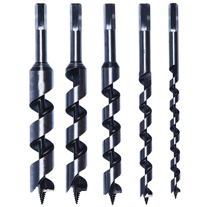 5 Piece Auger Drill Bit Set (200mm Length)