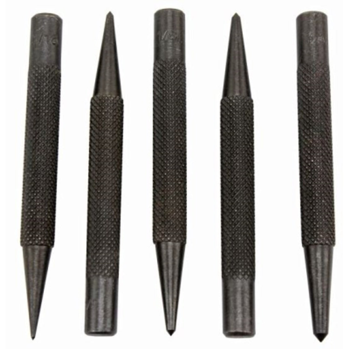 5 Piece Centre Punch Set 1/16in 3/32in 1/8in 5/32in 3/16in