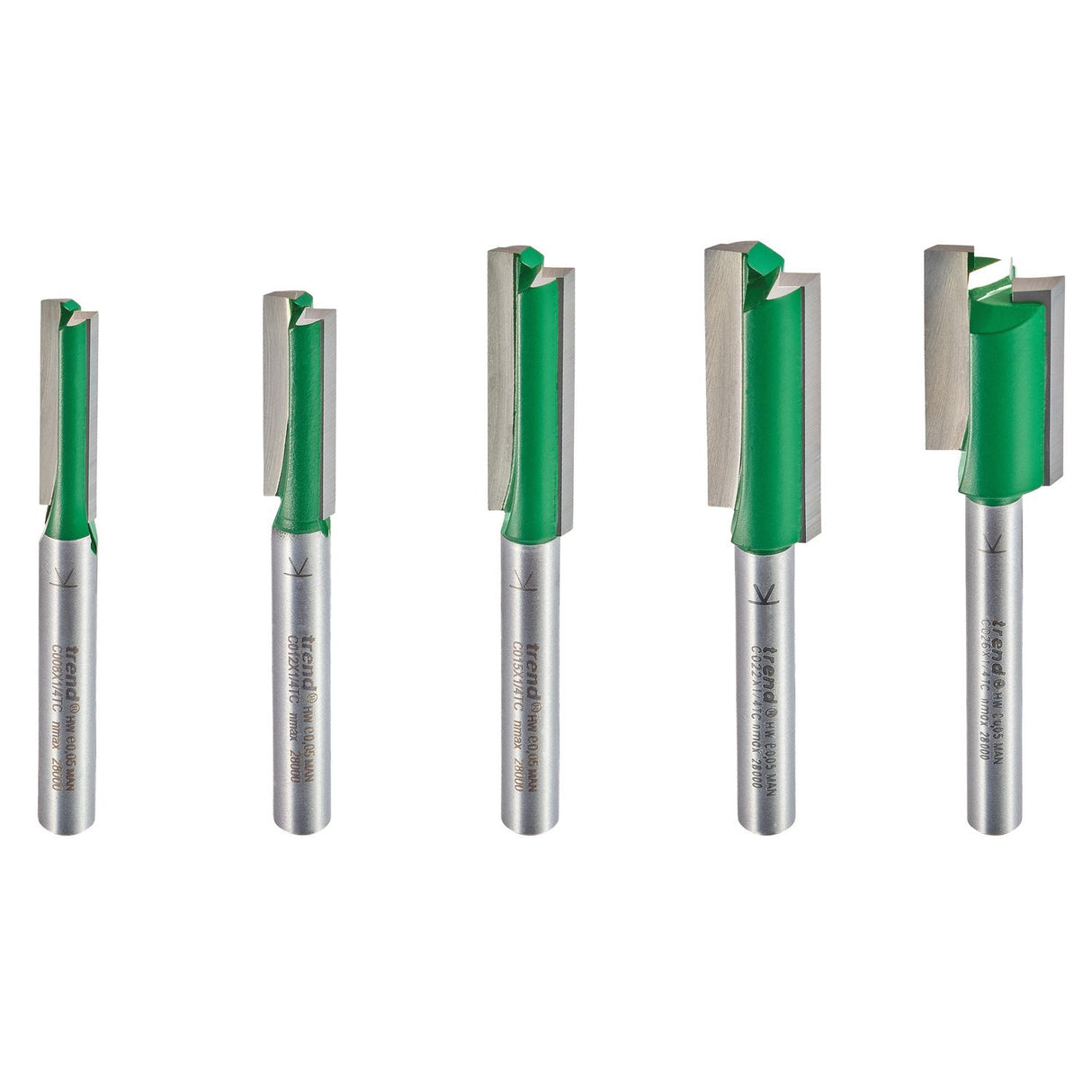 5 Piece Mt/jig Cutter Set Imperial - SET/MT1X1/4TC