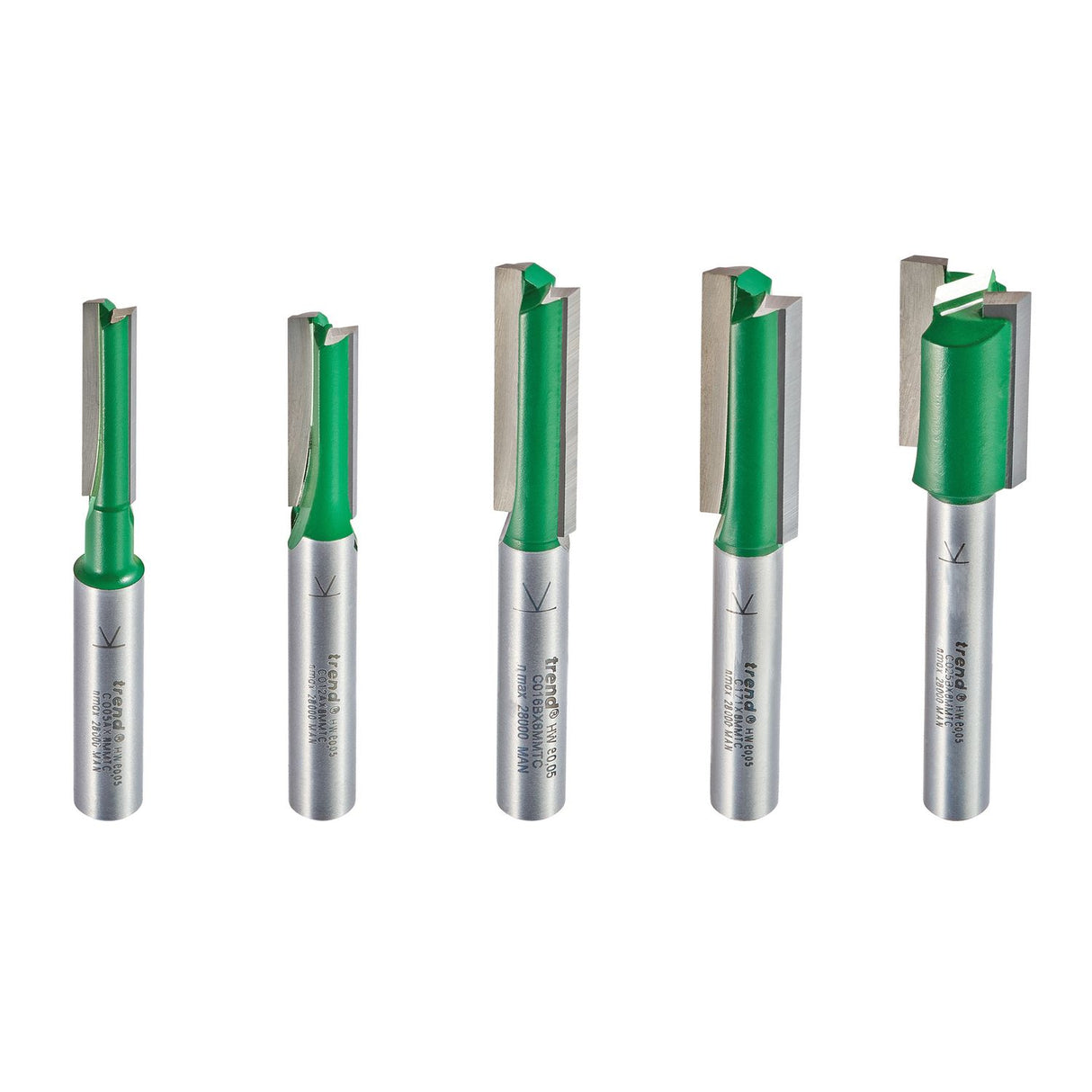 5 Piece Mt/jig Cutter Set Metric - SET/MT2X8MMTC