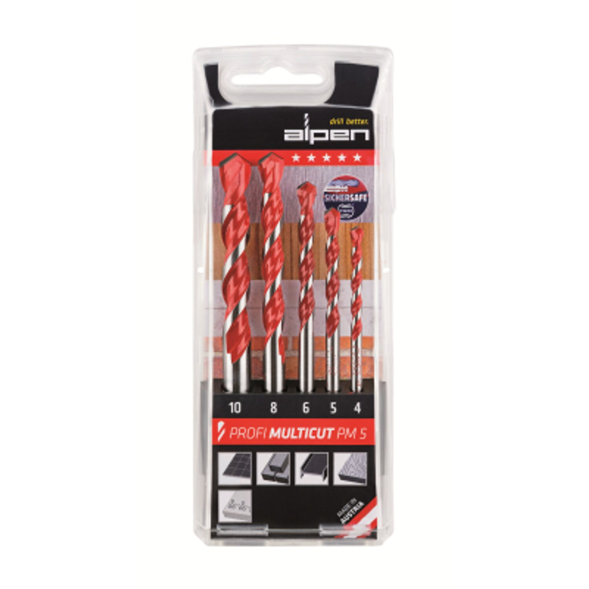 5 Piece Profi Multicut Drill Set