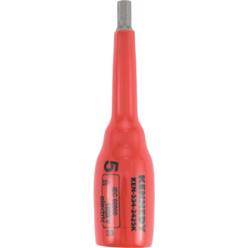 5mm Insulated Deep Hexagonal Socket 3/8" SQ/DR - 1000 V