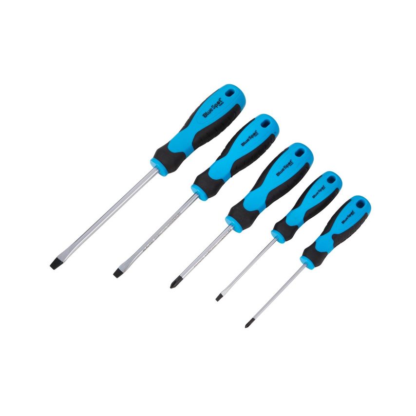 5pc Soft Grip Screwdriver Set