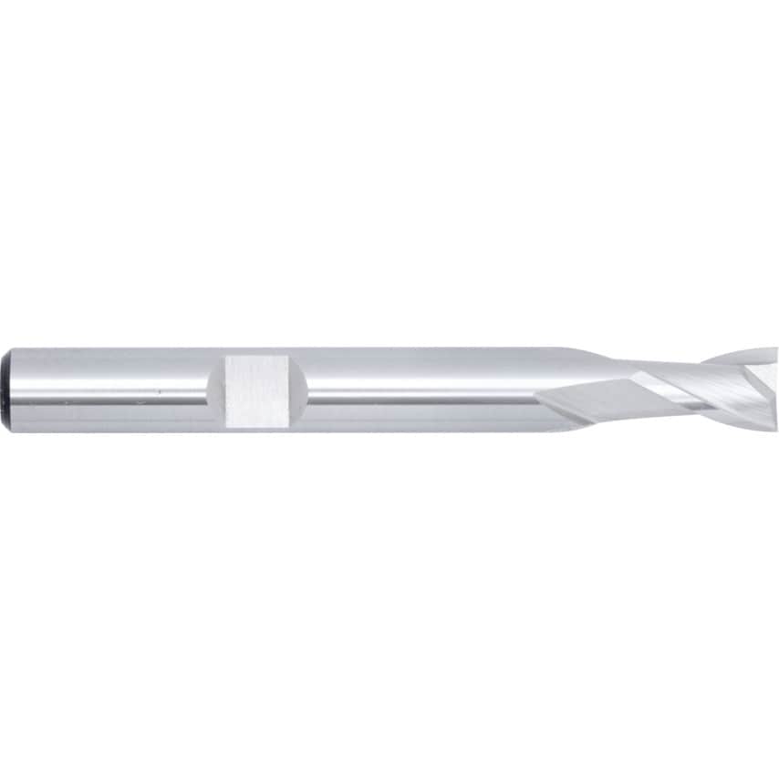 6.00MM HSS-Co 8% 2 Flute Weldon Shank Short Series Slot Drills - Uncoated
