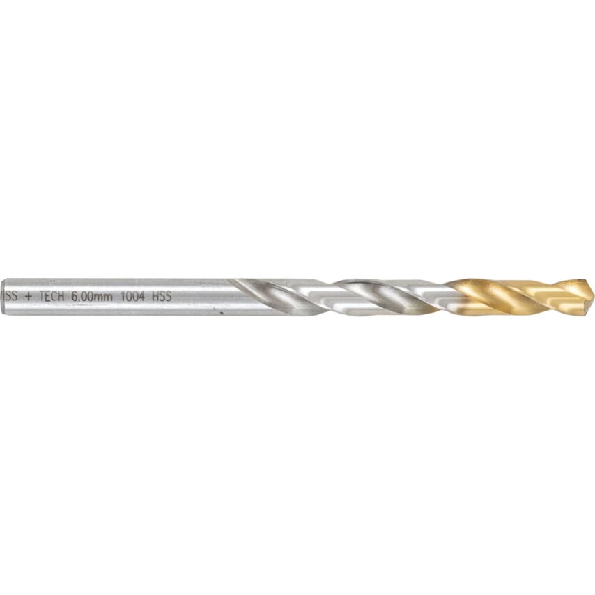 6.00MM HSS Straight Shank Jobber Drills - TiN Tipped