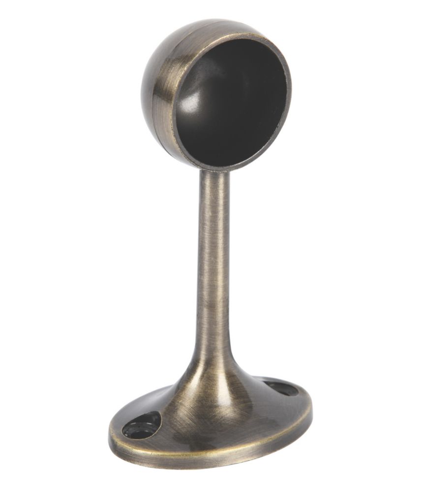 Rothley End Bracket Antique Brass 25mm