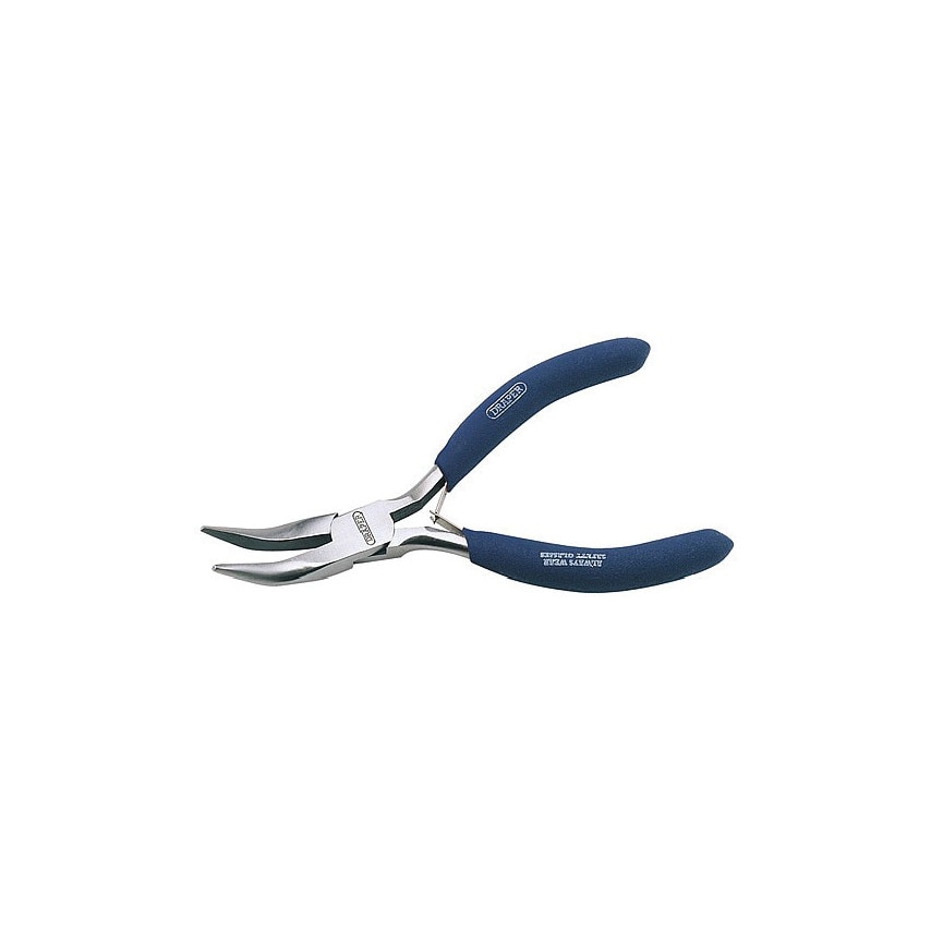 60742 Mini Plier-bent NOSE-125mm