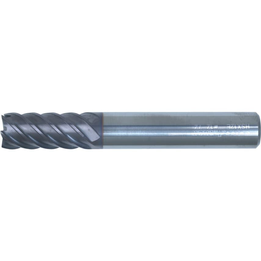 6.0MM 45DEG M/Flute High Helix End Mill Q-Coat