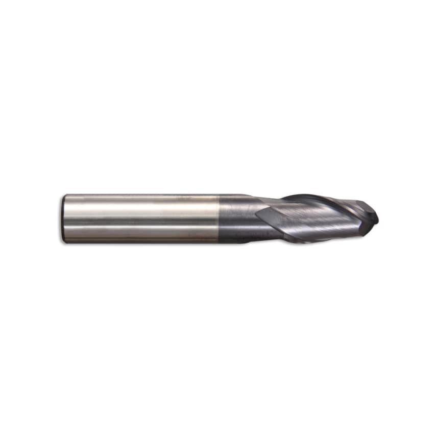 6.0X6MM 2 Flute Ball Nosed End Mill - TiAlN Coated
