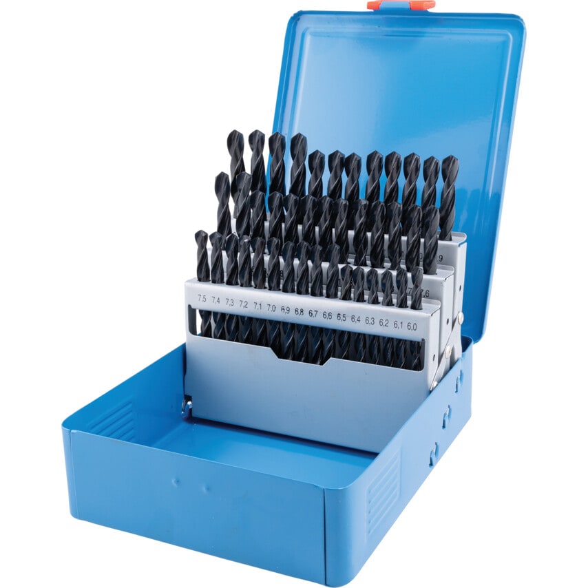 6-10MMX0.1MM HSS S/S R-F Drill Set