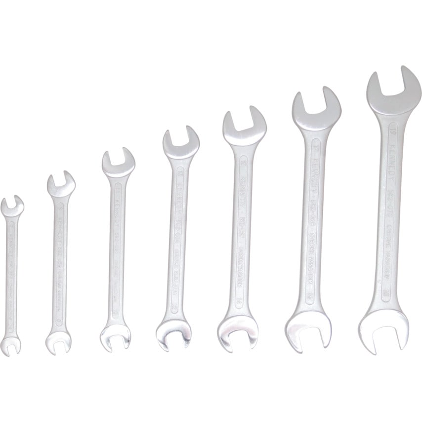 6-19mm CV Open End Spanner Set 7 Piece