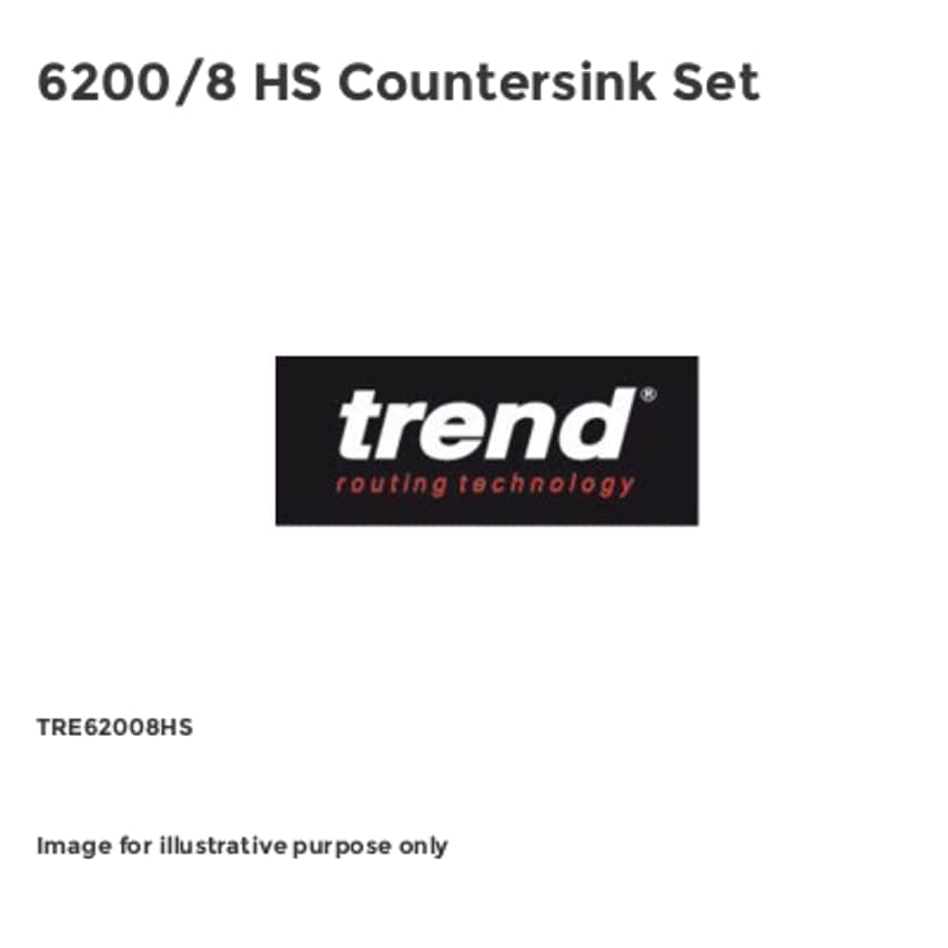 6200/8 HS Countersink Set TRE62008HS