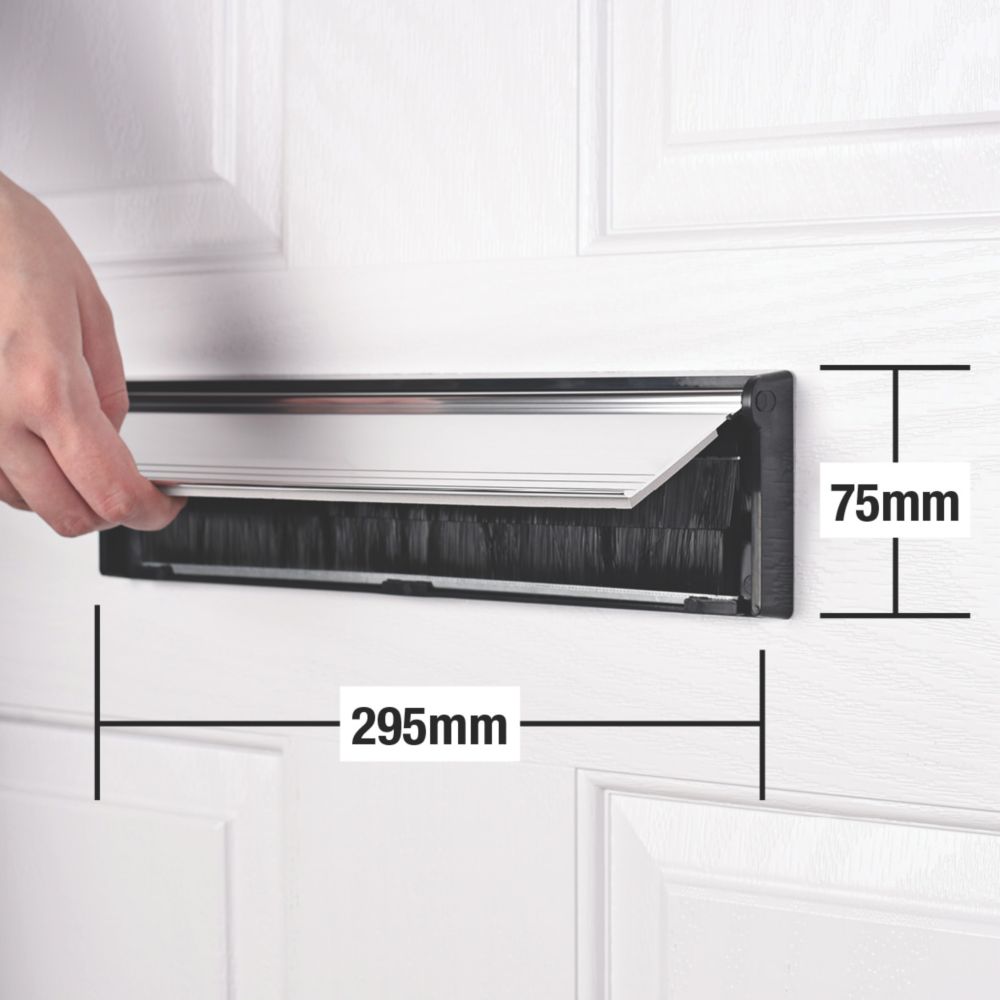 Stormguard Sleeved Letter Box Silver 295mm x 75mm