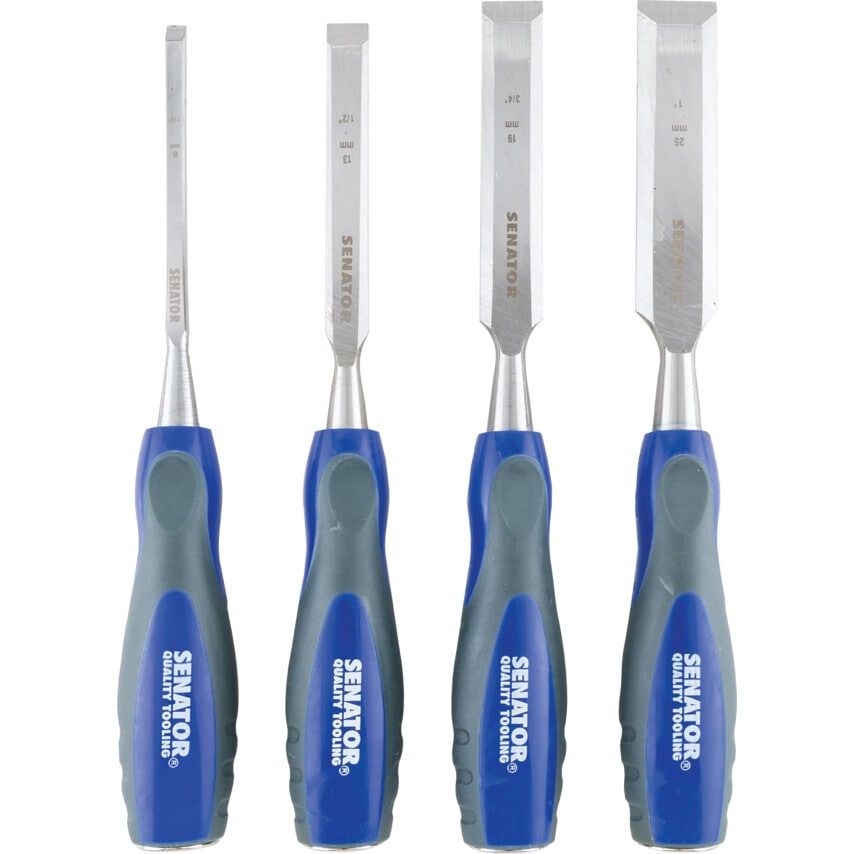 6-25mm Bevel Edge Wood Chisel Set 4 Piece