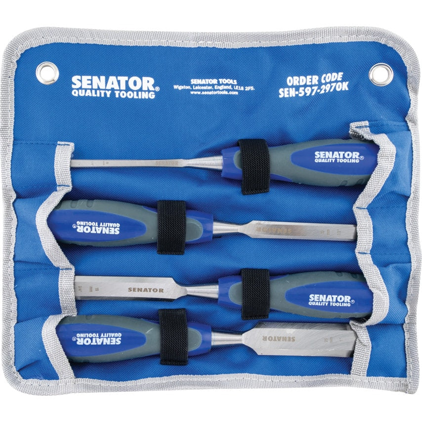 6-25mm Bevel Edge Wood Chisel Set 4 Piece